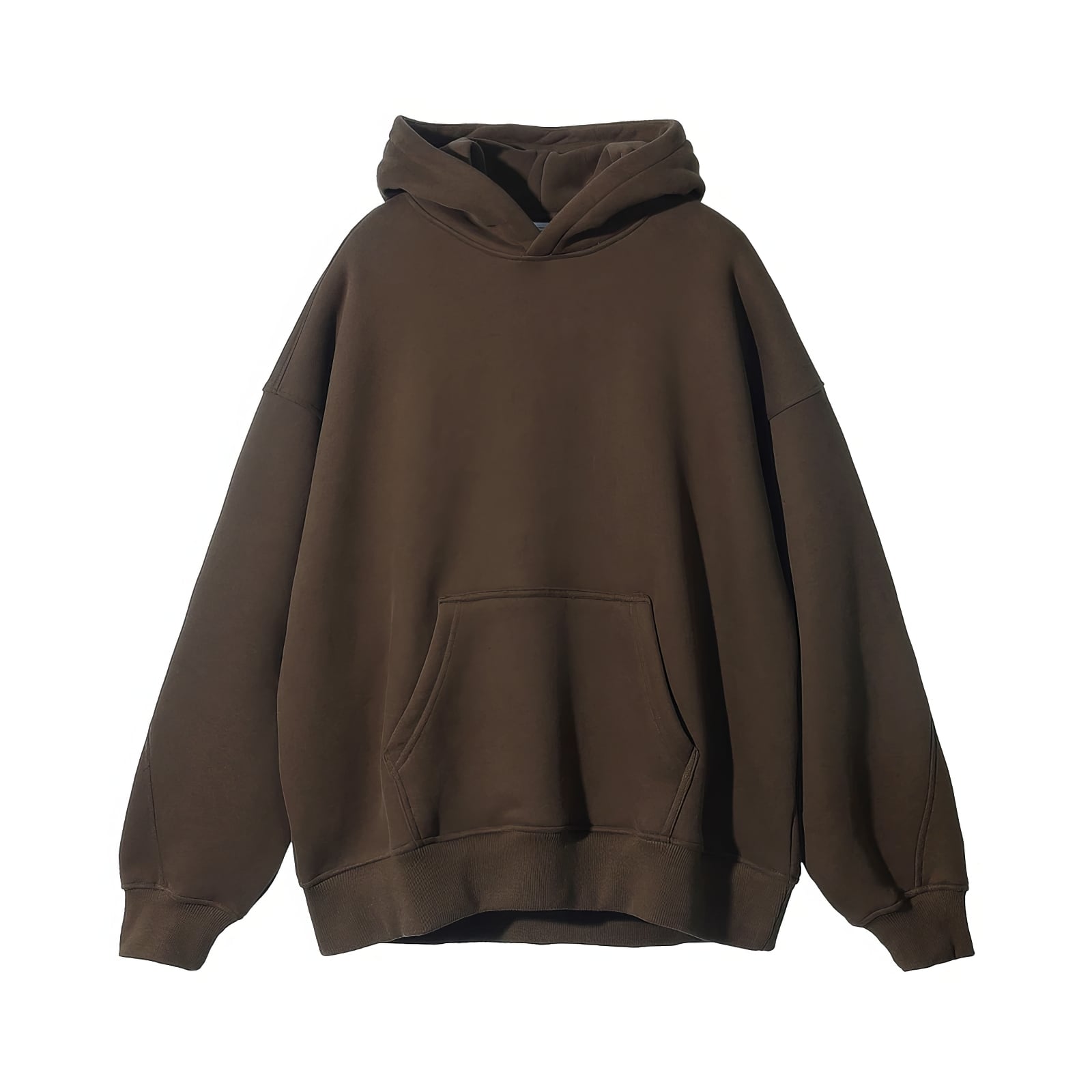 Oversized Solid Fleece Hoodie