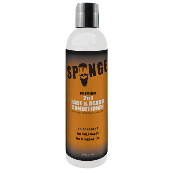 SPUNGE Premium 2in1 Face & Beard Conditioner with Shea Butter & Coconut Oil 6oz