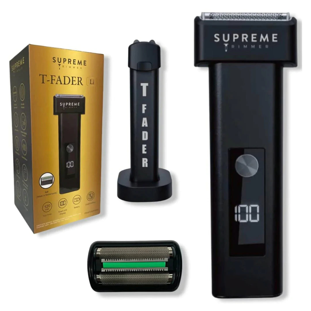 Supreme Trimmer STF501/BLACK 120 Min Run Time Cord/Cordless Fast Charge 100-240V