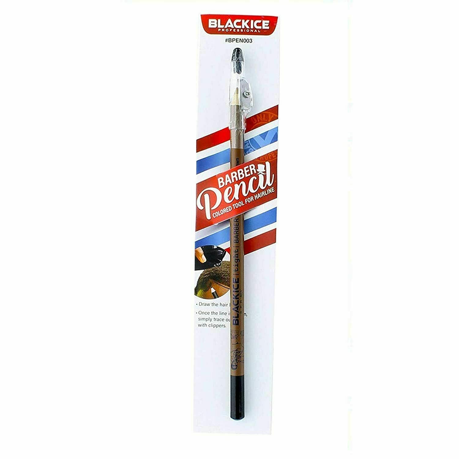 Black Ice Barber Pencil Edge Tan Brown Colored Tool For Hairline