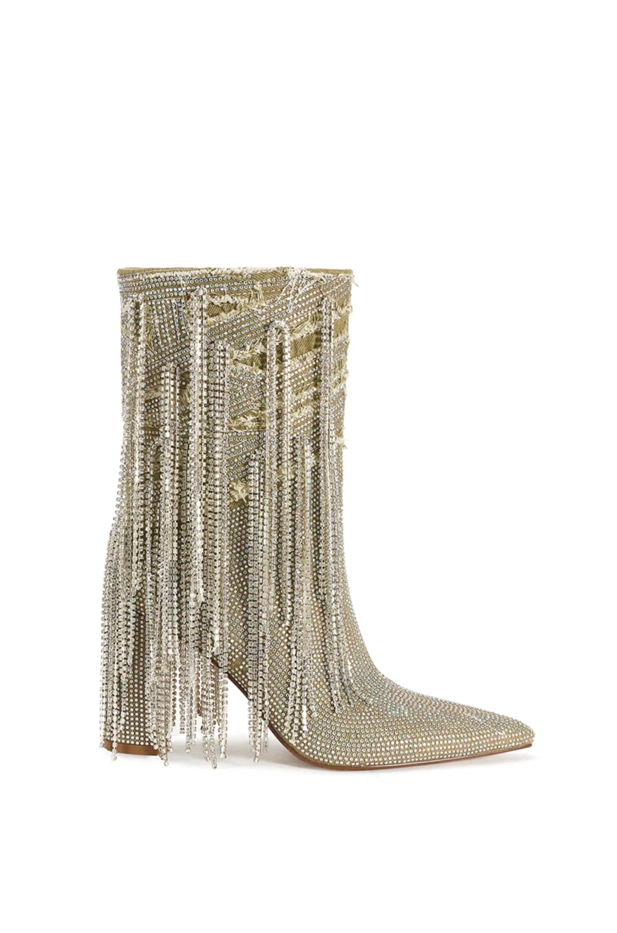 RELENTLESS-SILVER WESTERN BOOTIE