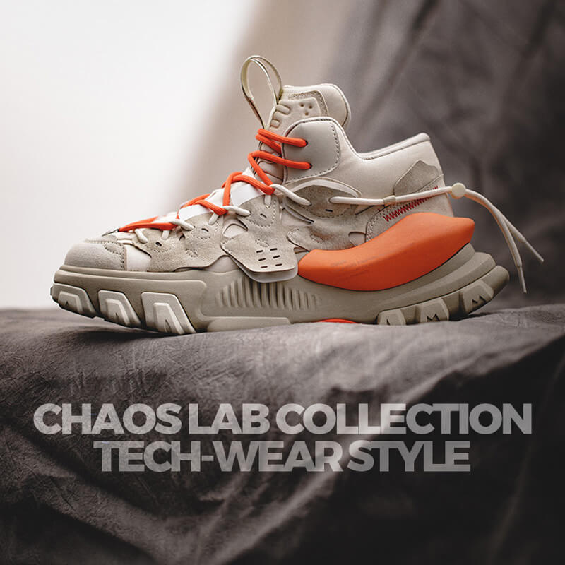 Sneaker chunky orange