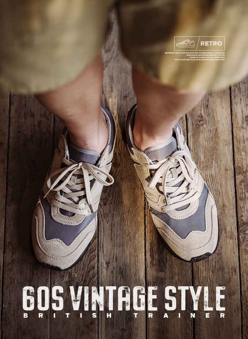 Made of cattle suede + oxford cloth + umbrella cloth composite material, retro running shoe is texture + practical