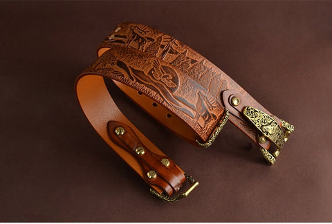 U.S Army Taille Belt Leather Cavalry Belt