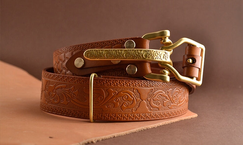 western leather belts for men
