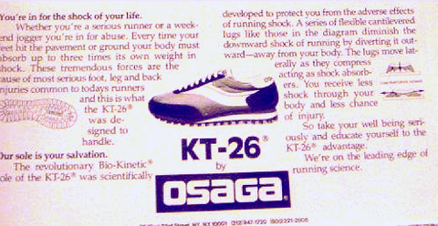 Bill combs was running out of money and his writing was hanging on the wall. The company went bankrupt, and the technology of kt-26 cantilever sole was sold to Avia with a small amount of money.