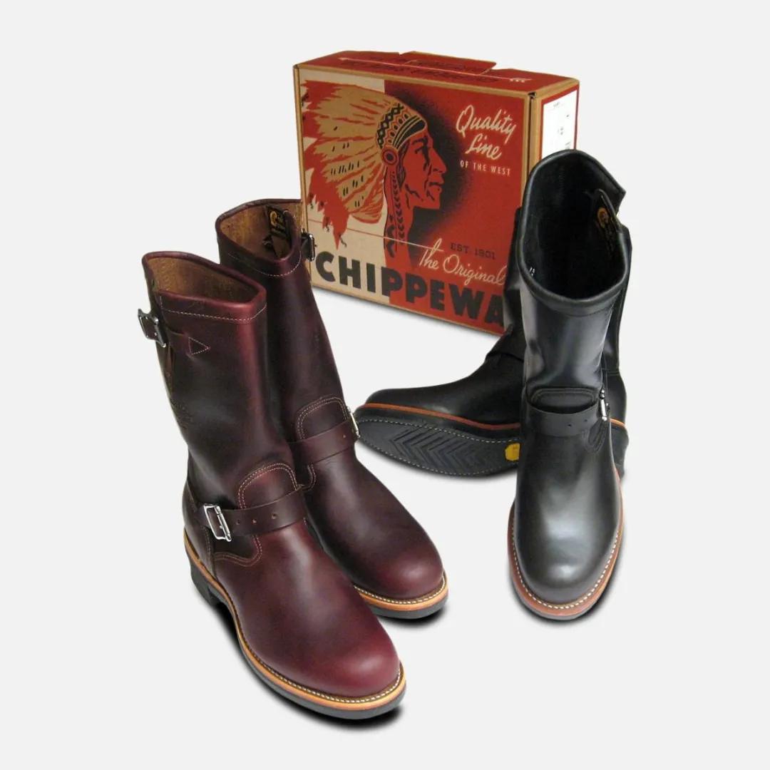 By the 1940s, two mature brands chipewa and Wesco had mass produced it, and they were also the first two brands to produce engineer boots. However, there is a saying that chipewa is the origin of engineer boots. In 1937, chipewa used full leather high boots and Goodyear technology to make the first pair of engineer boots in human history, called "the original" chipewa engineer. The semi dress style toe cap made the boots more suitable for working on flat ground. The full leather insole and outsole, plus the metal toe bracket, became the favorite of outdoor workers at that time.