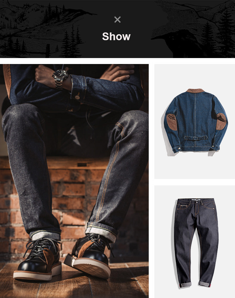 Casual arbetsskor med jeans