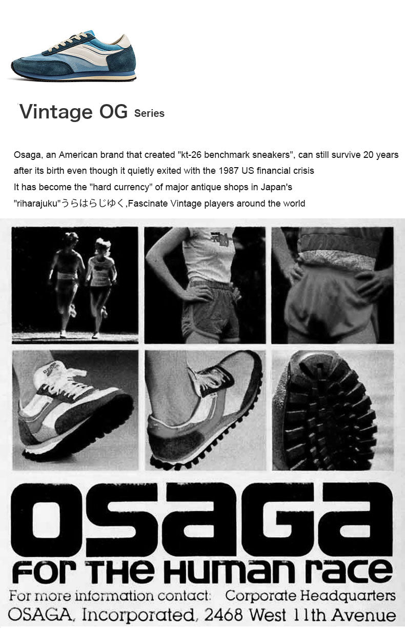 Unclehector Replica Vintage 1979 OSAGA KT-26 Running Shoes