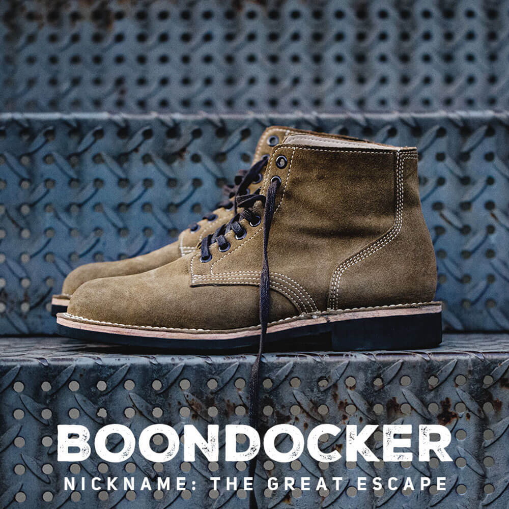 Suede boondocker boots
