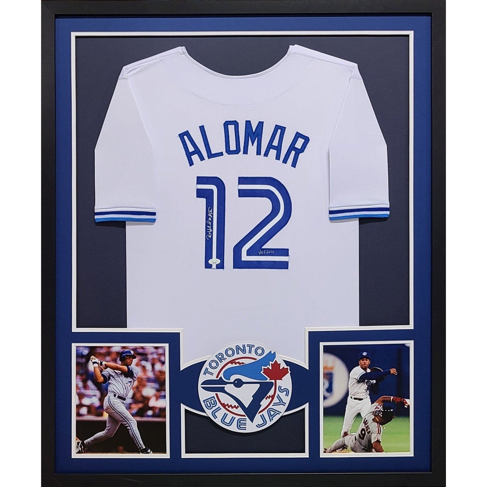 Roberto Alomar Signed Framed Jersey JSA Autographed Toronto Blue Jays