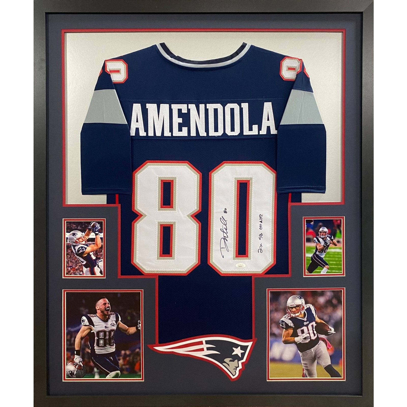 Danny Amendola Framed Signed Jersey JSA Autographed Patriots New England