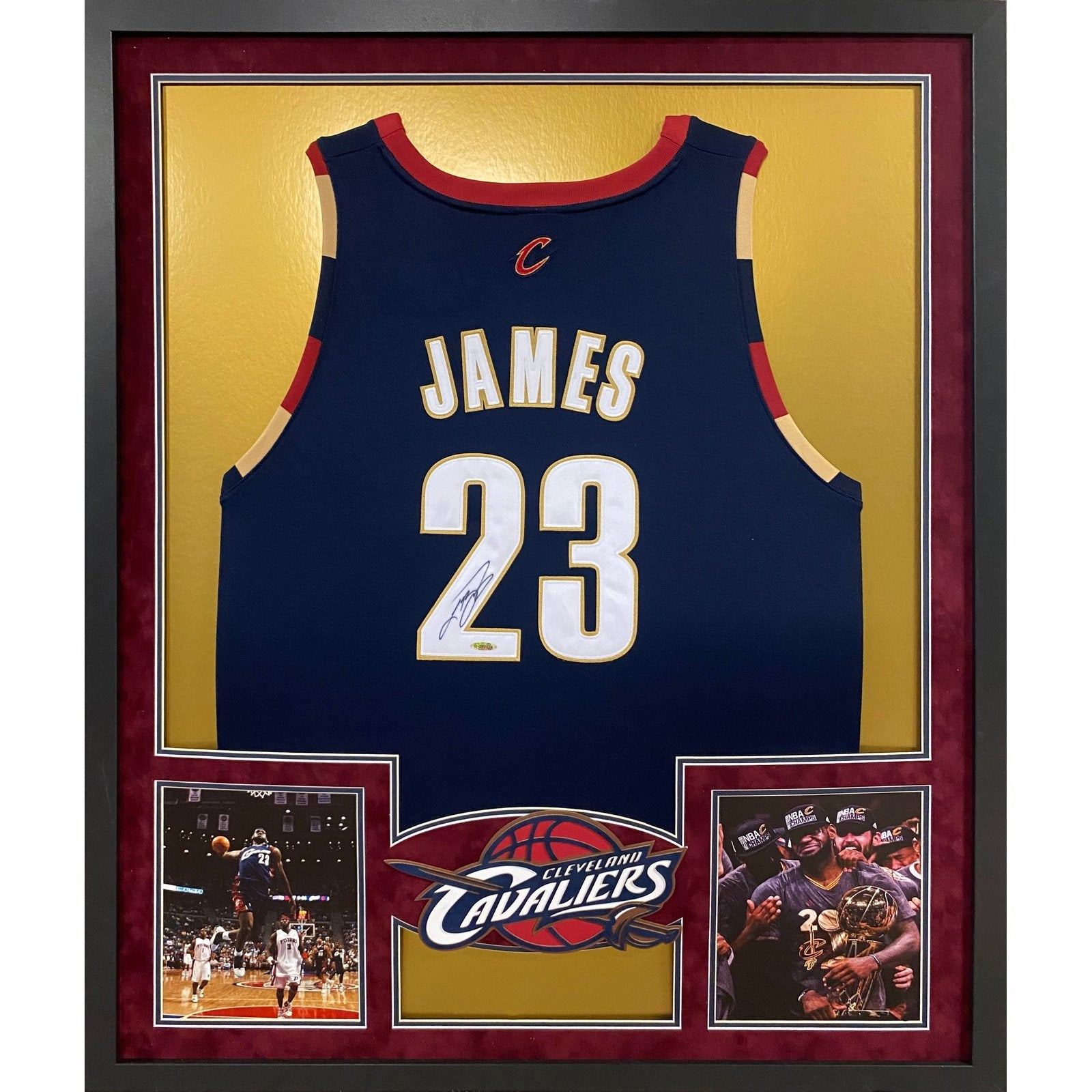 LeBron James Framed Signed Cleveland Cavaliers Jersey UDA Autographed UpperDeck