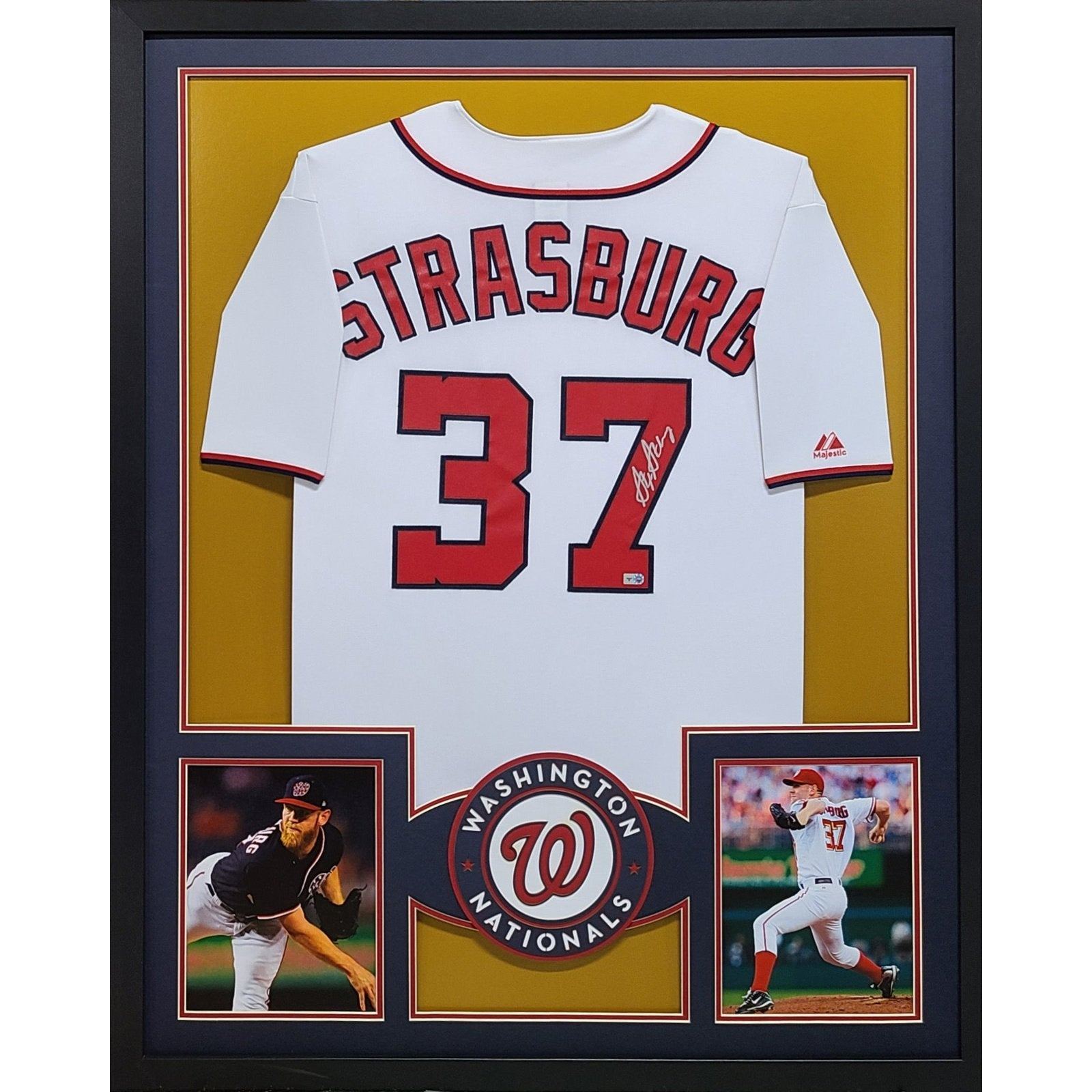 Stephen Strasburg Framed Signed Washington Nationals Jersey MLB COA