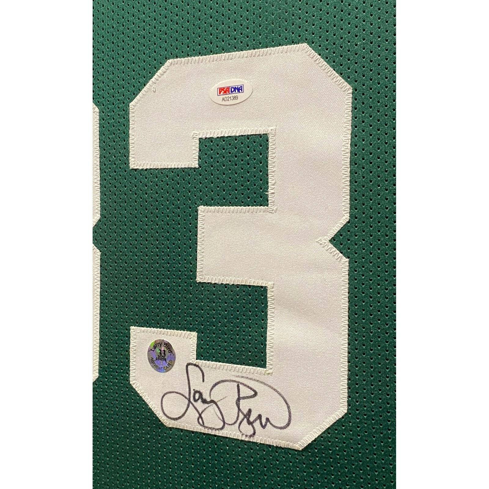Larry Bird Framed Jersey PSA/DNA Autographed Signed Boston Celtics
