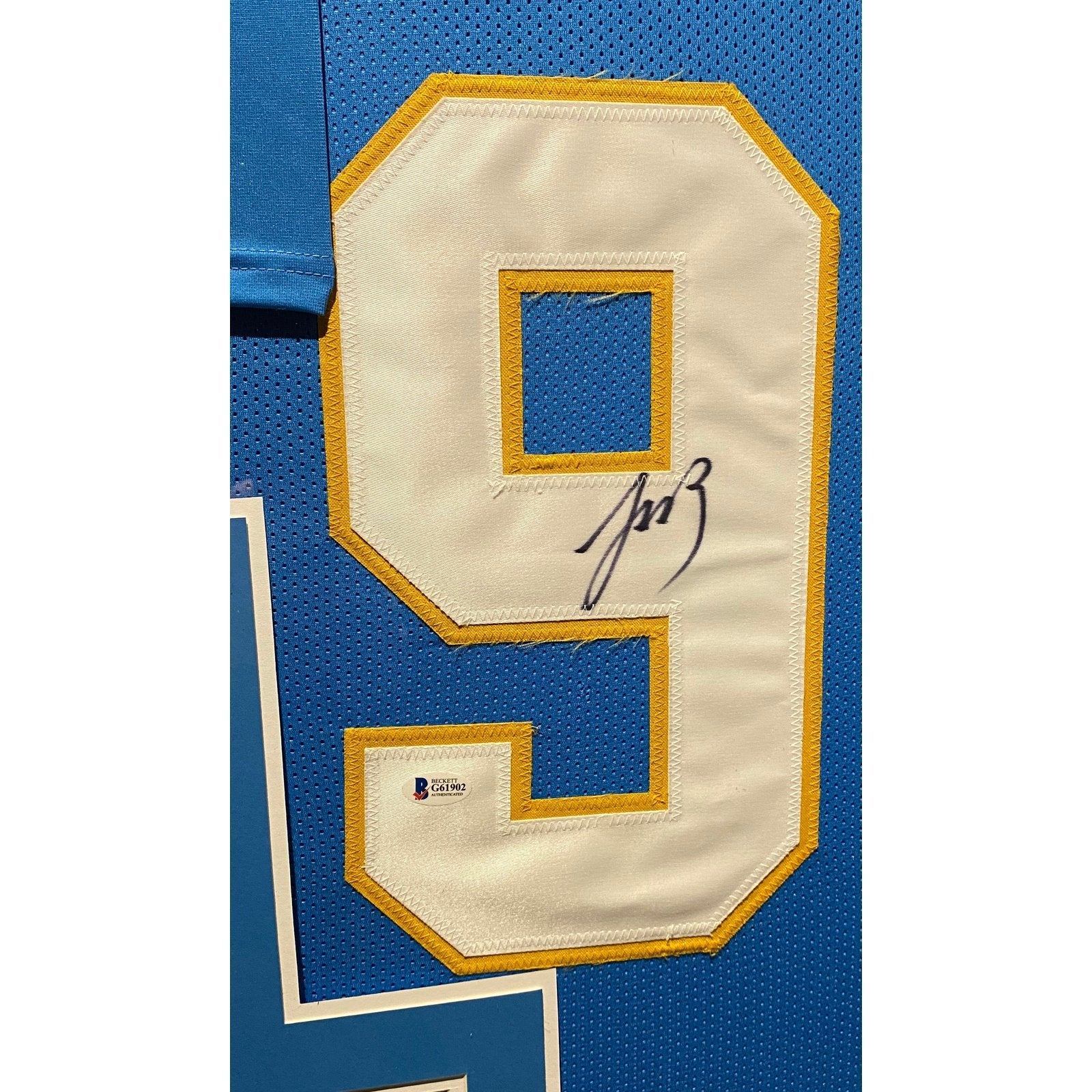 Joey Bosa Signed Framed Jersey Becket Autographed Los Angeles Chargers BAS