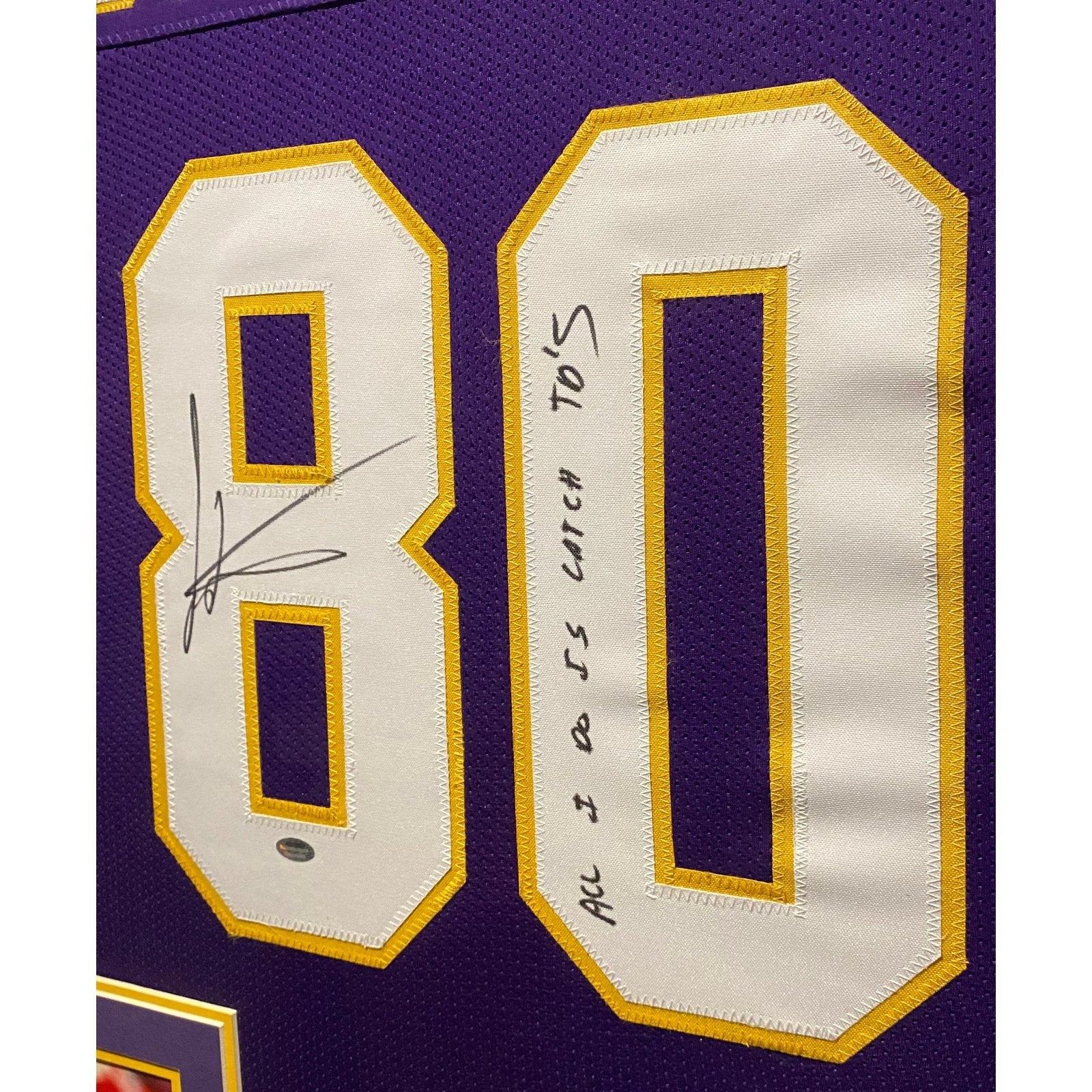 Cris Carter Framed Signed Jersey Tristar Autographed Minnesota Vikings