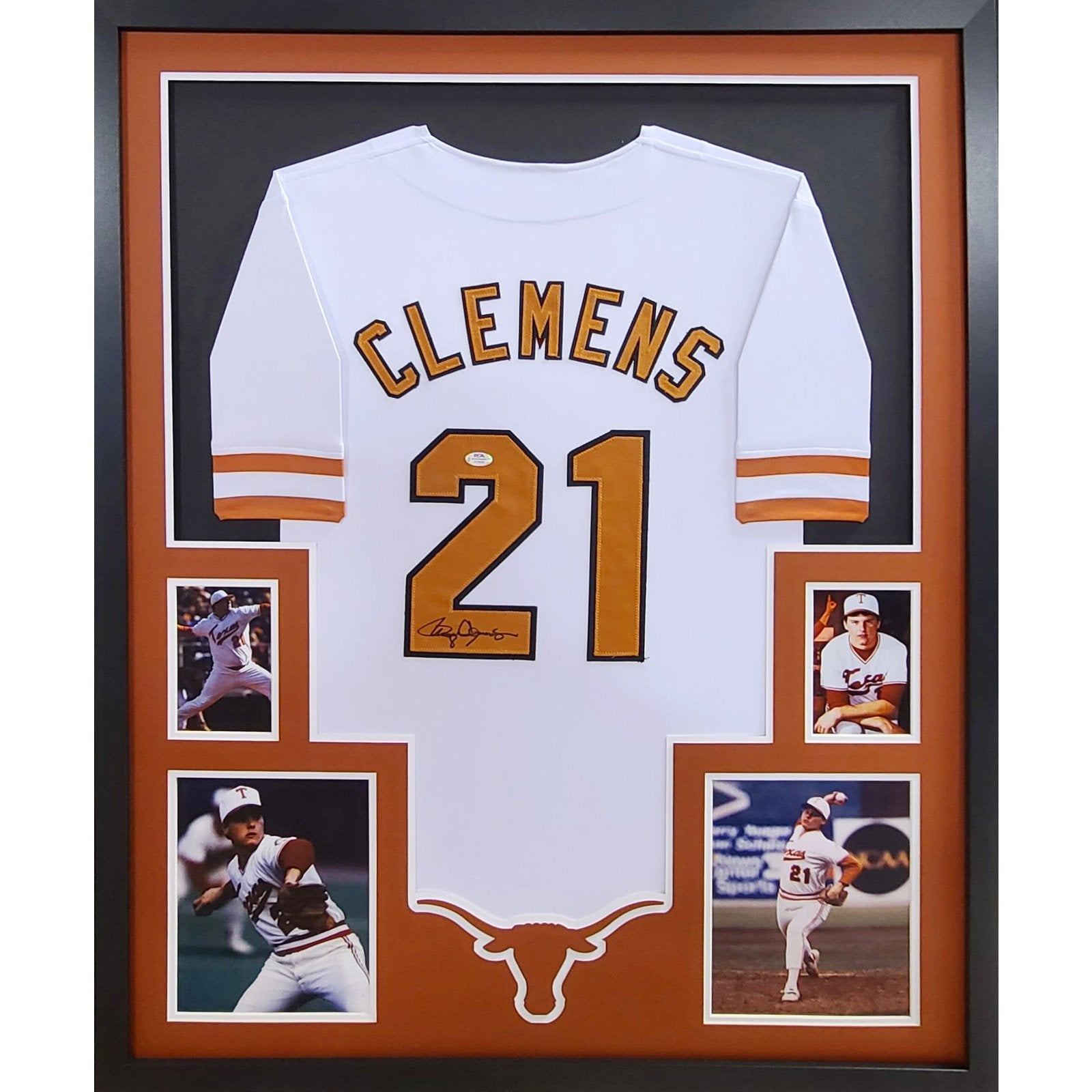 Roger Clemens Framed Signed Jersey PSA/DNA Autographed Texas Longhorns