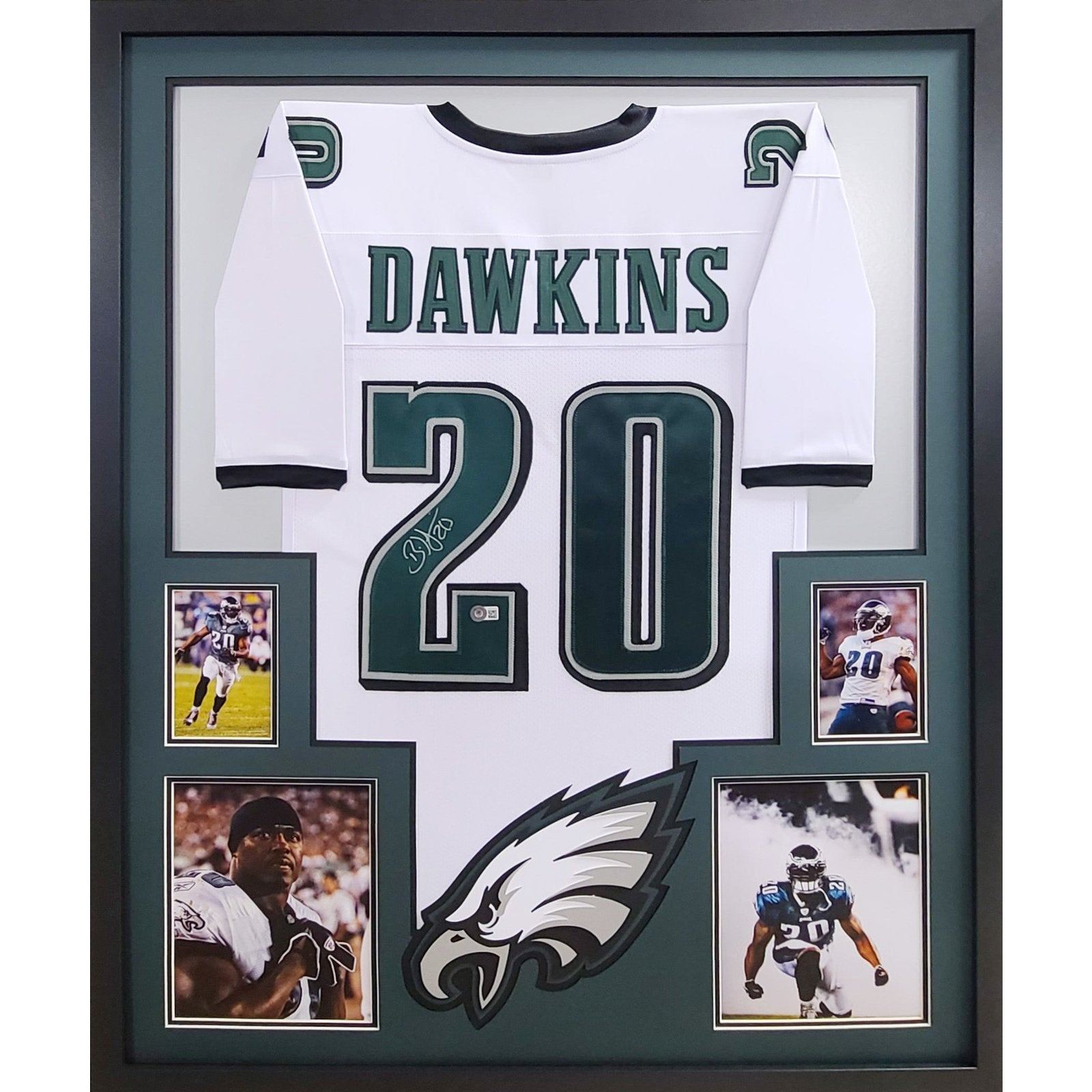 Brian Dawkins Framed Signed Philadelphia Eagles Jersey Beckett Autographed