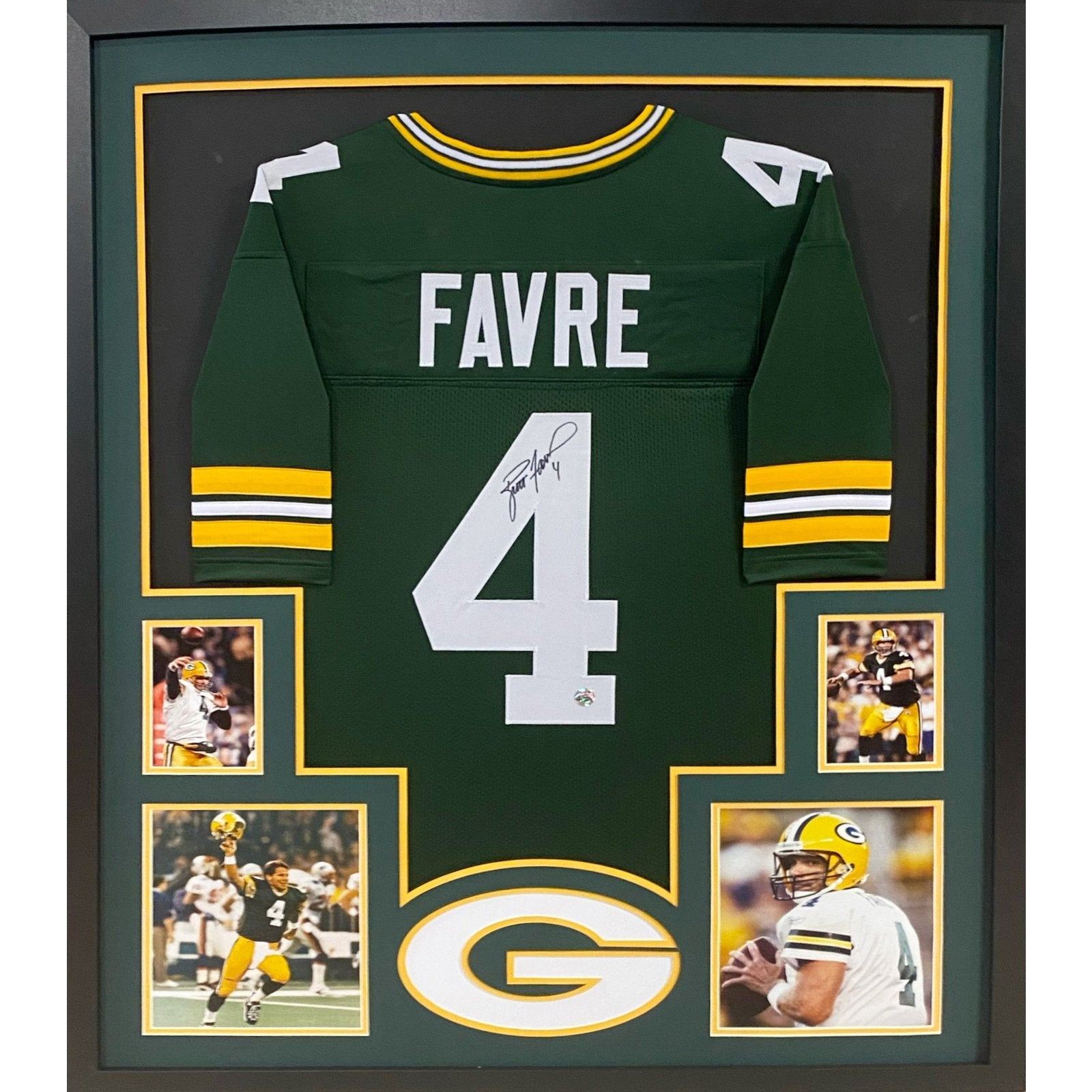 Brett Favre Framed Jersey Autographed Signed Favre COA Green Bay Packers