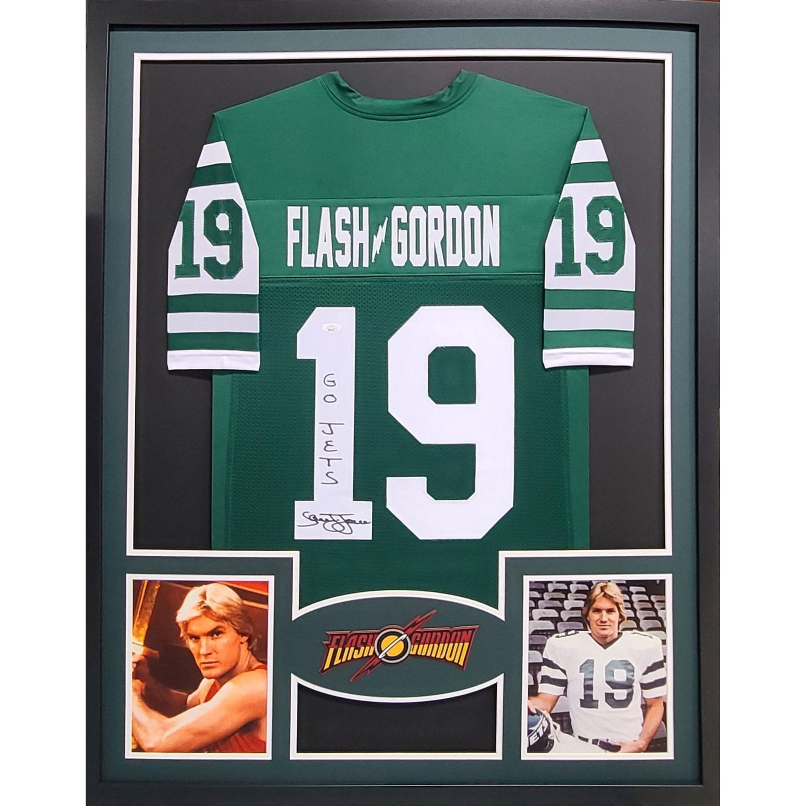 Flash Gordon & Teen Wolf Signed Framed Jerseys Michael J Fox