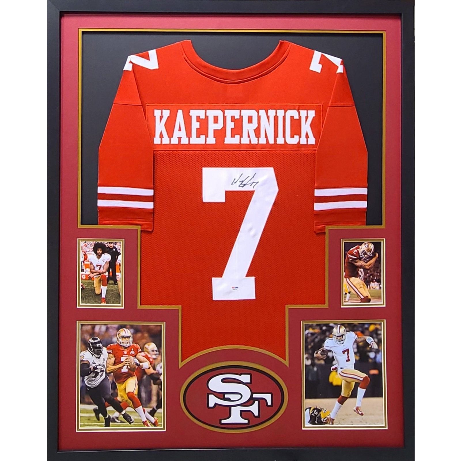 Colin Kaepernick Framed Signed Jersey PSA/DNA Autographed San Francisco 49ers