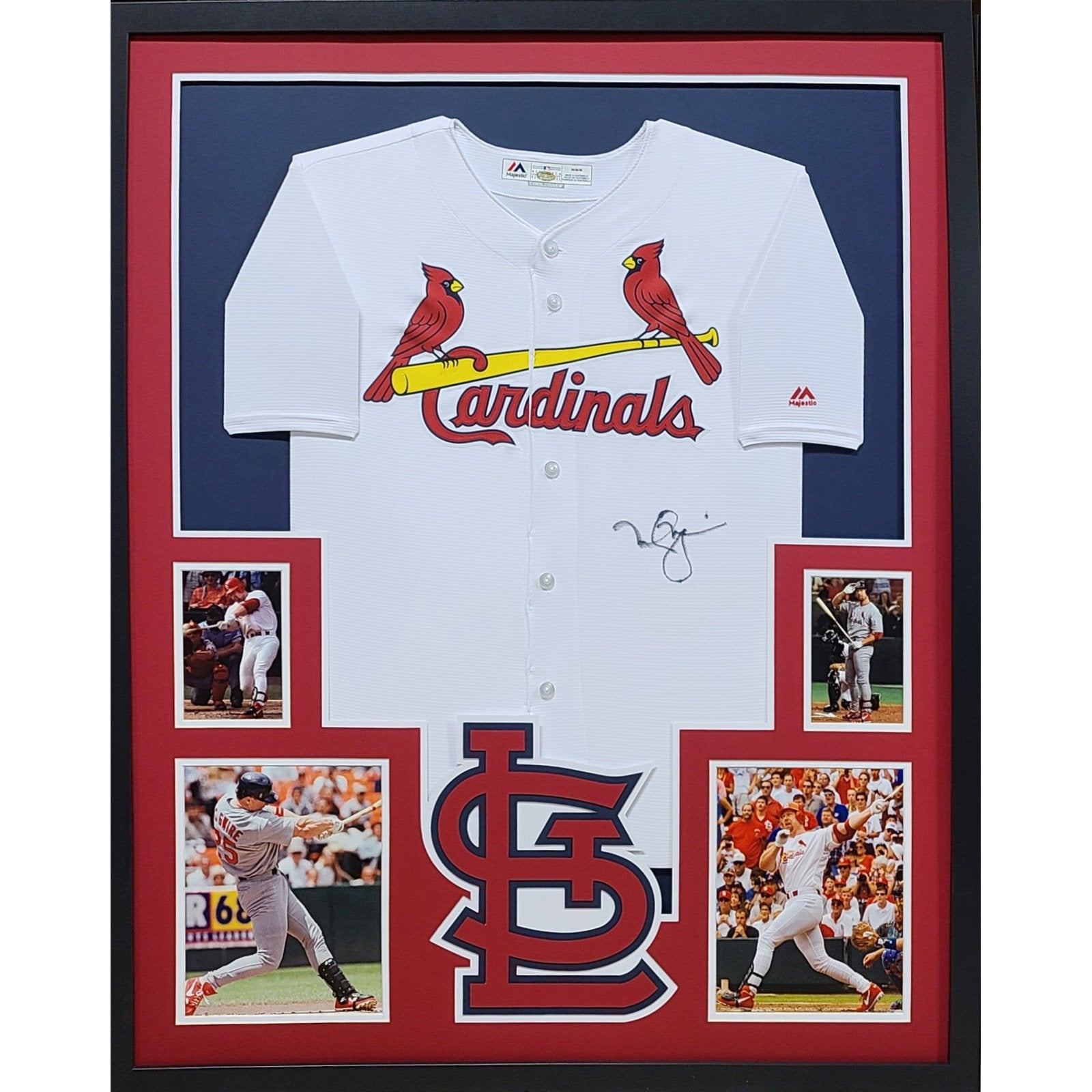 Mark McGwire Signed Framed Jersey Schwartz Autographed St. Louis Cardinals