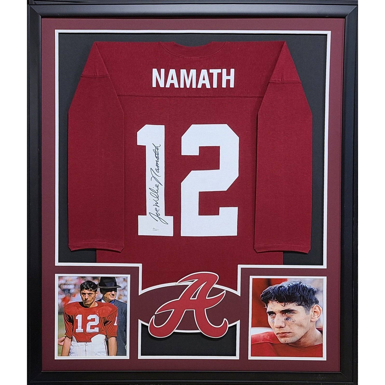 Joe Namath Framed Jersey JSA Autographed Signed Alabama New York Jets