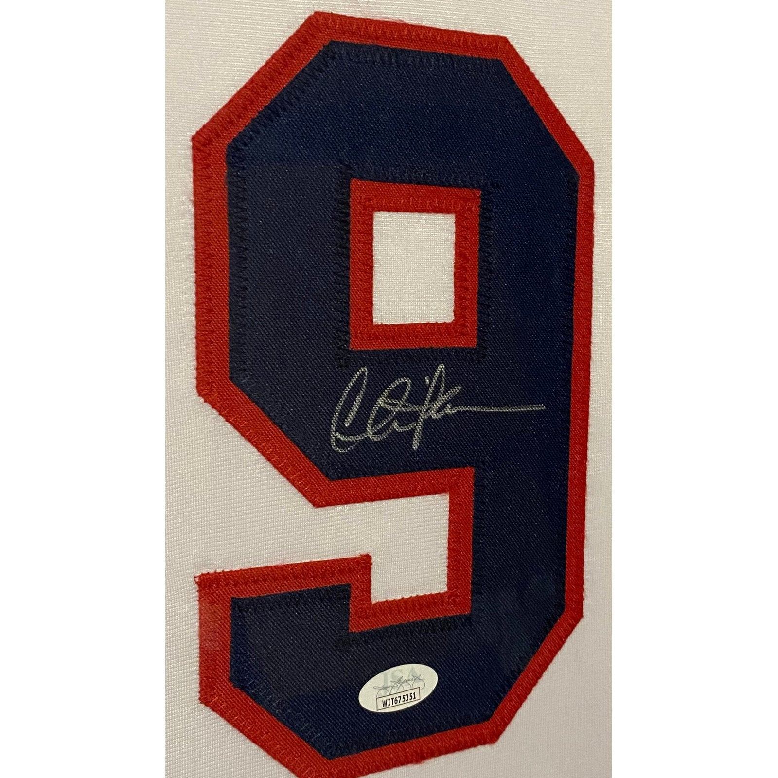Charlie Sheen Signed Framed Jersey JSA Autographed Major League Wild Thing