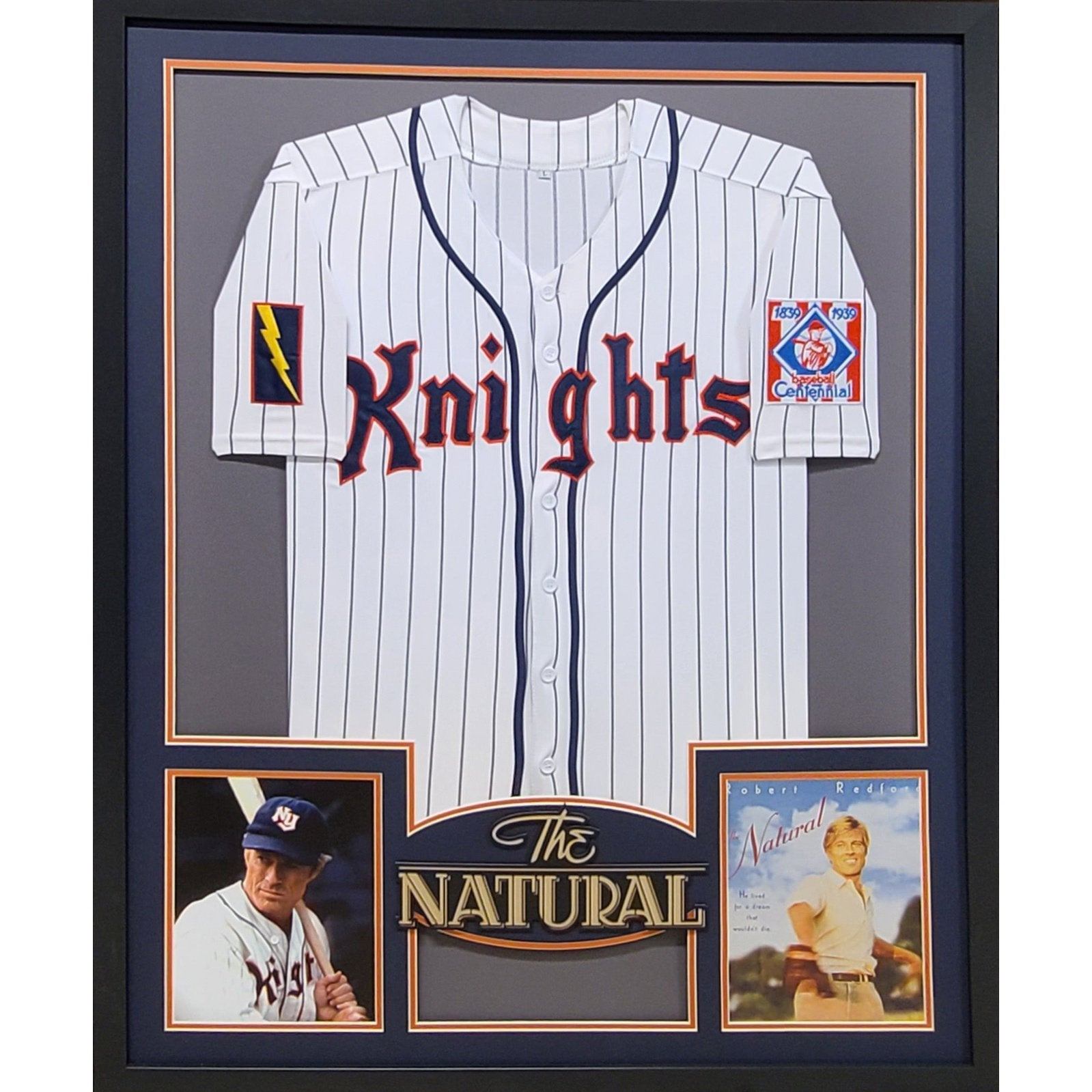 The Natural UNSIGNED Framed Movie Jersey Robert Redford