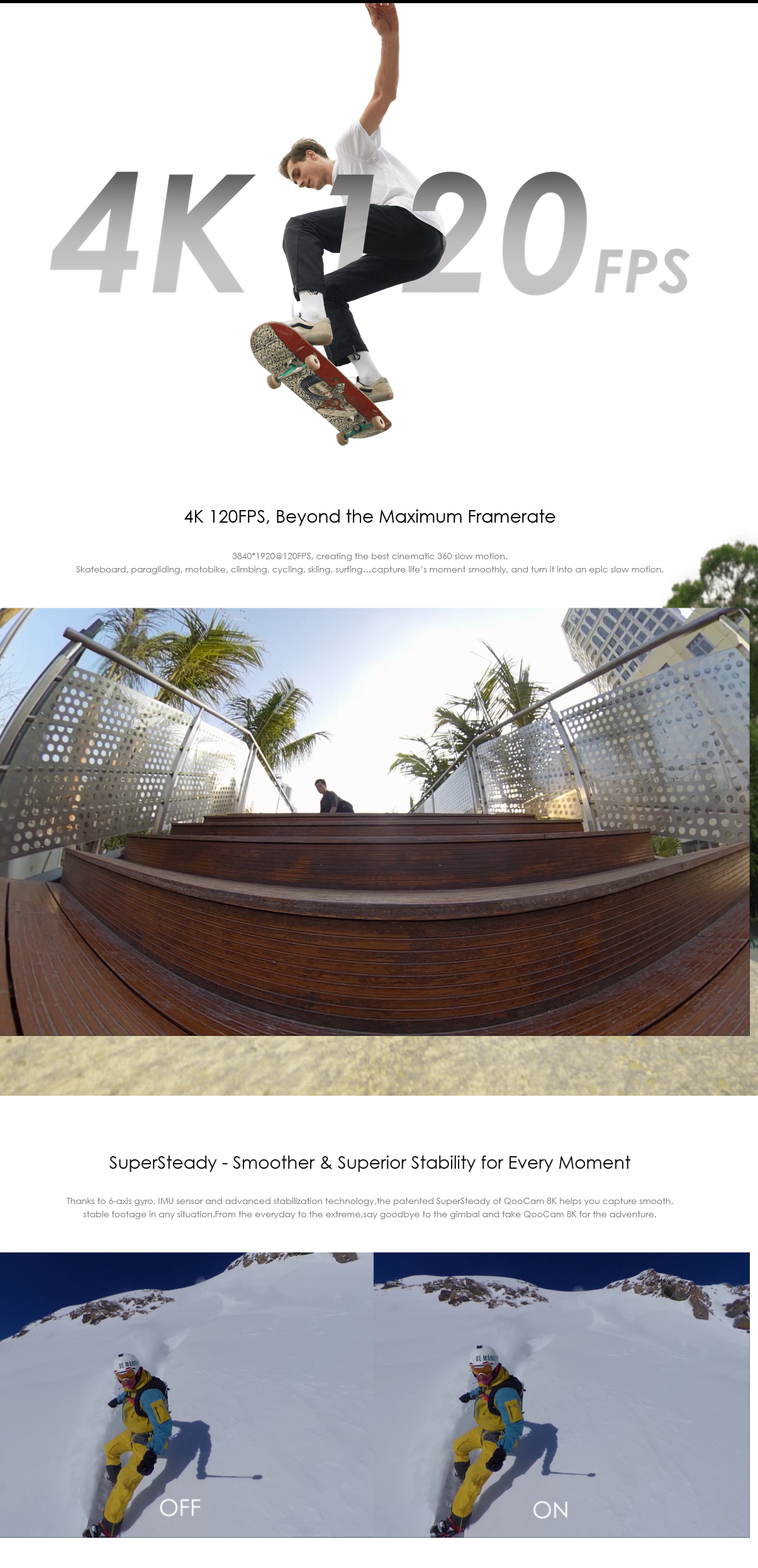 QooCam 8K industry version professional panoramic camera