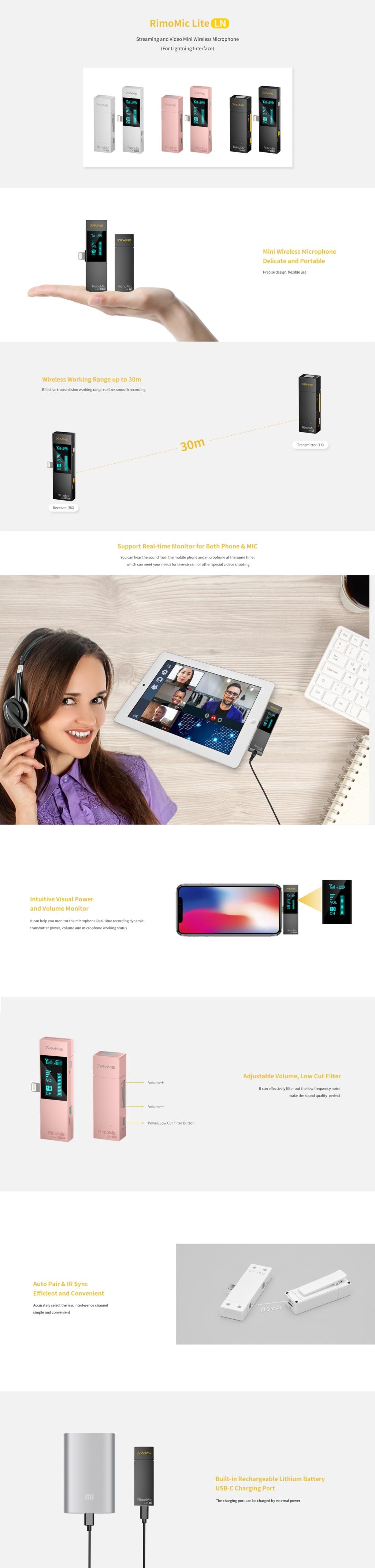 7RYMS Rimomic Lite LN Mini Wireless Microphone