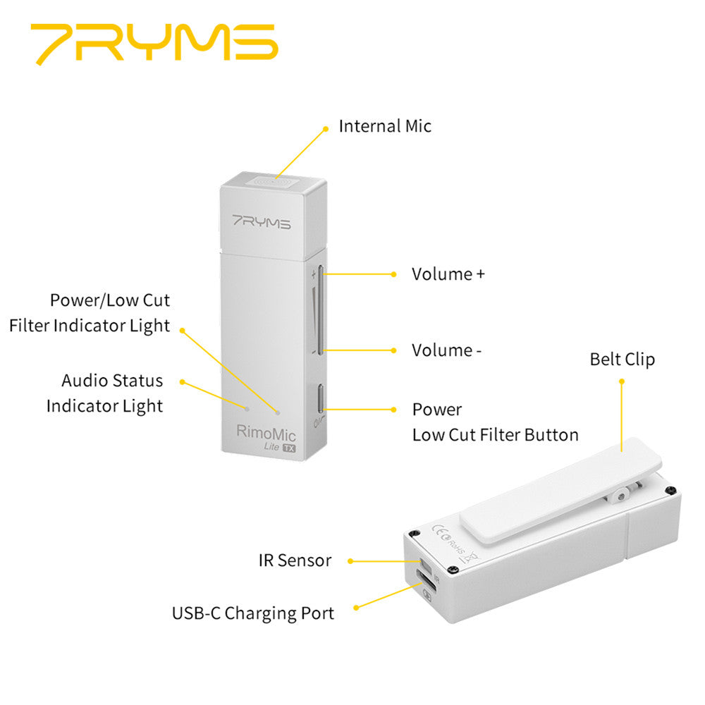 7RYMS Rimomic Lite LN Mini Wireless Microphone