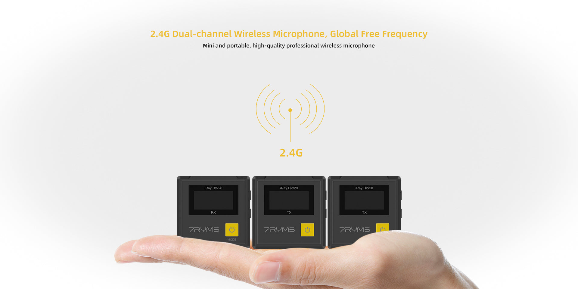 7RYMS iRAY DW20 Wireless Lavalier Microphone