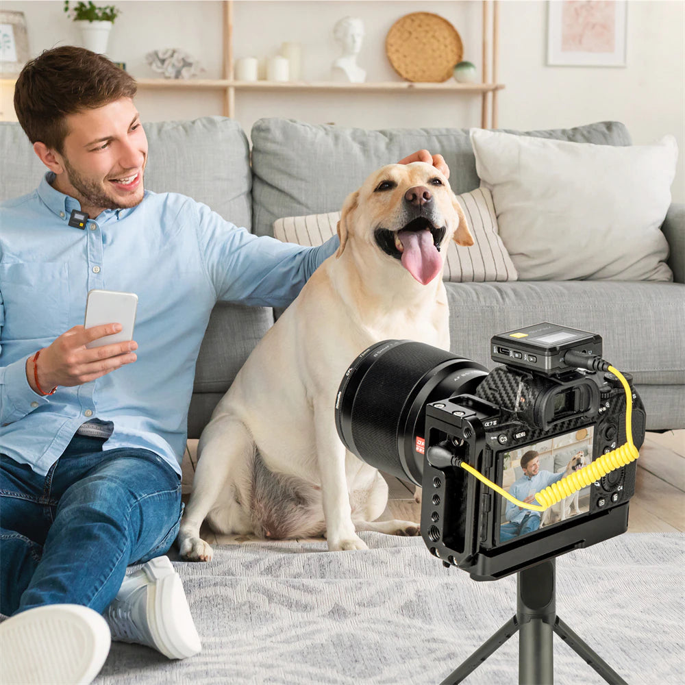 7RYMS iRAY DW20 PRO 2.4G Global Free frequency Dual Wireless Lapel Microphone -21