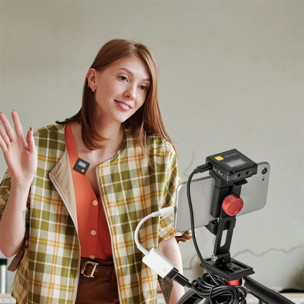 7RYMS iRAY DW20 PRO 2.4G Global Free frequency Dual Wireless Lapel Microphone -22