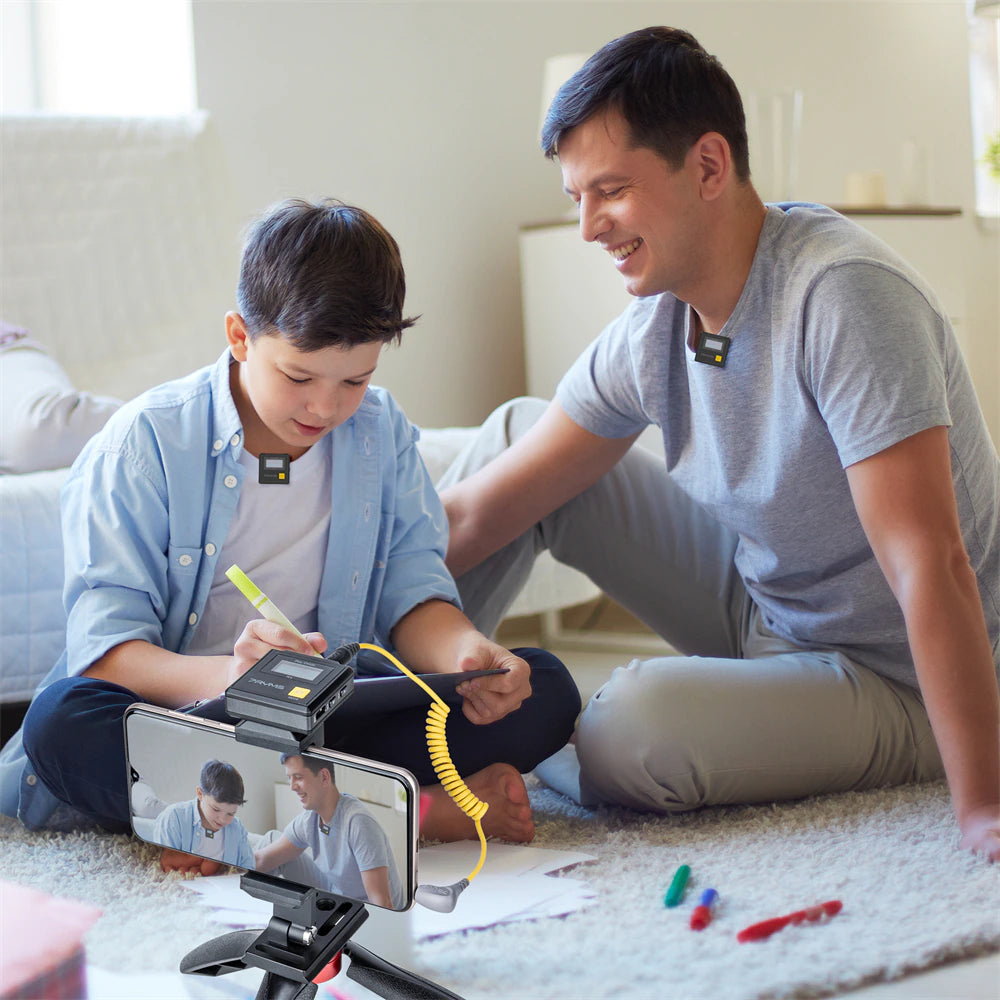 7RYMS iRAY DW20 PRO 2.4G Global Free frequency Dual Wireless Lapel Microphone -23