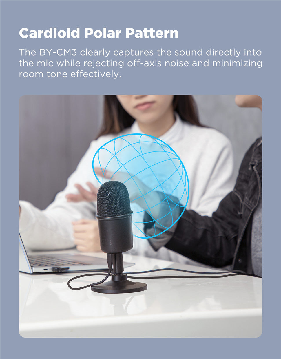 BOYA BY-CM3 USB Desktop Condenser Microphone