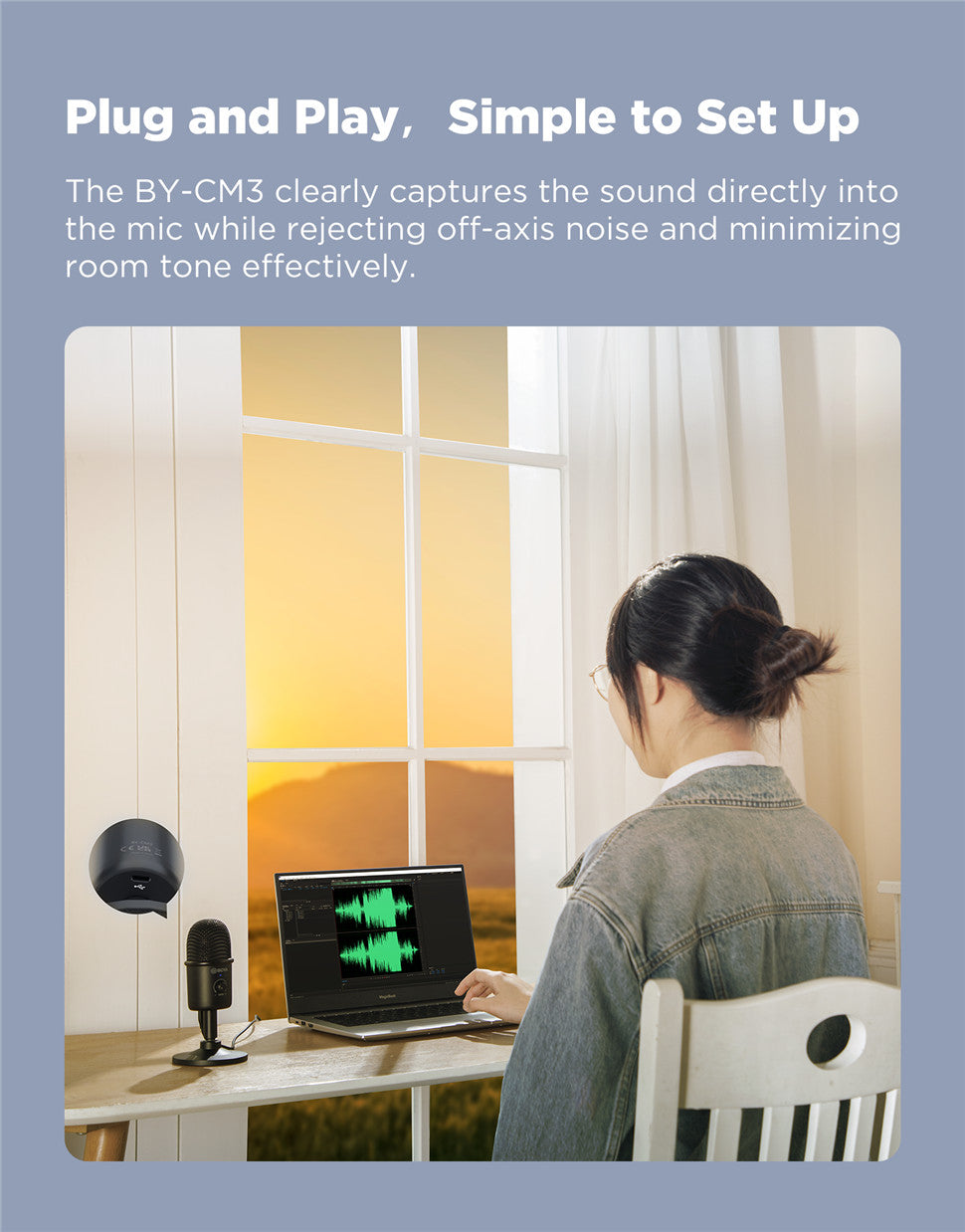 BOYA BY-CM3 USB Desktop Condenser Microphone