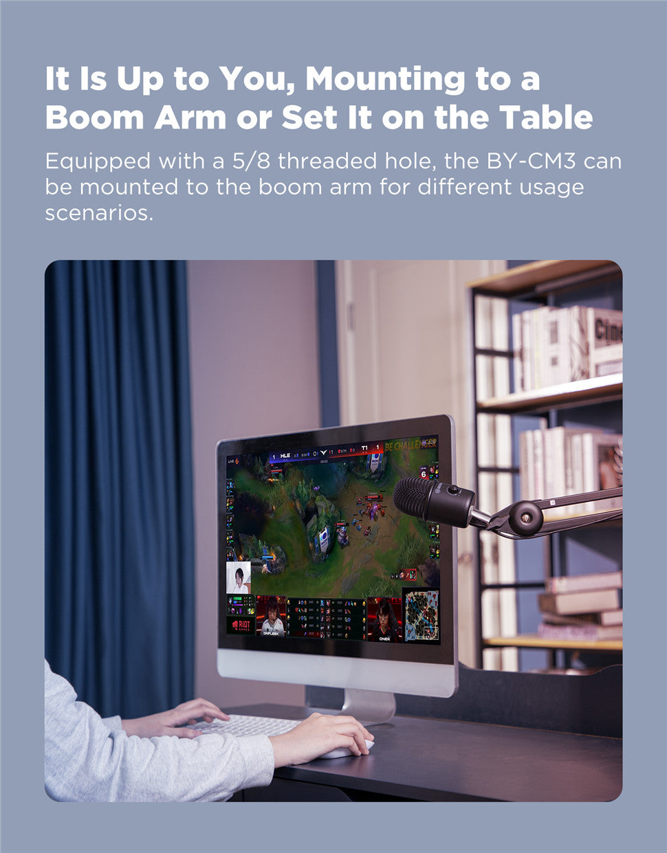 BOYA BY-CM3 USB Desktop Condenser Microphone