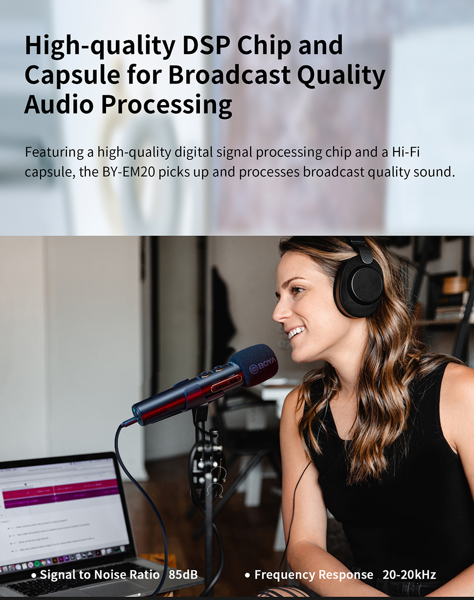 BOYA BY-EM20 Handmikrofon für Live-Streaming