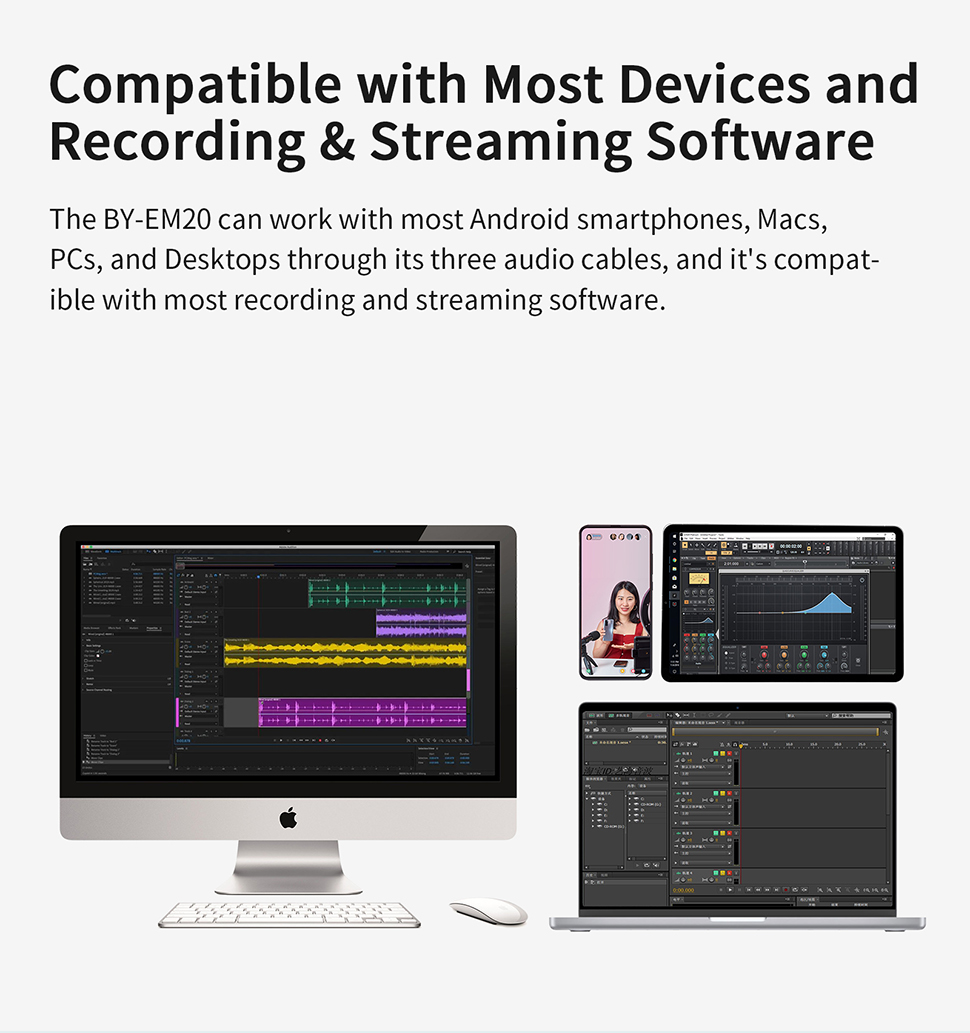 BOYA BY-EM20 Handmikrofon für Live-Streaming