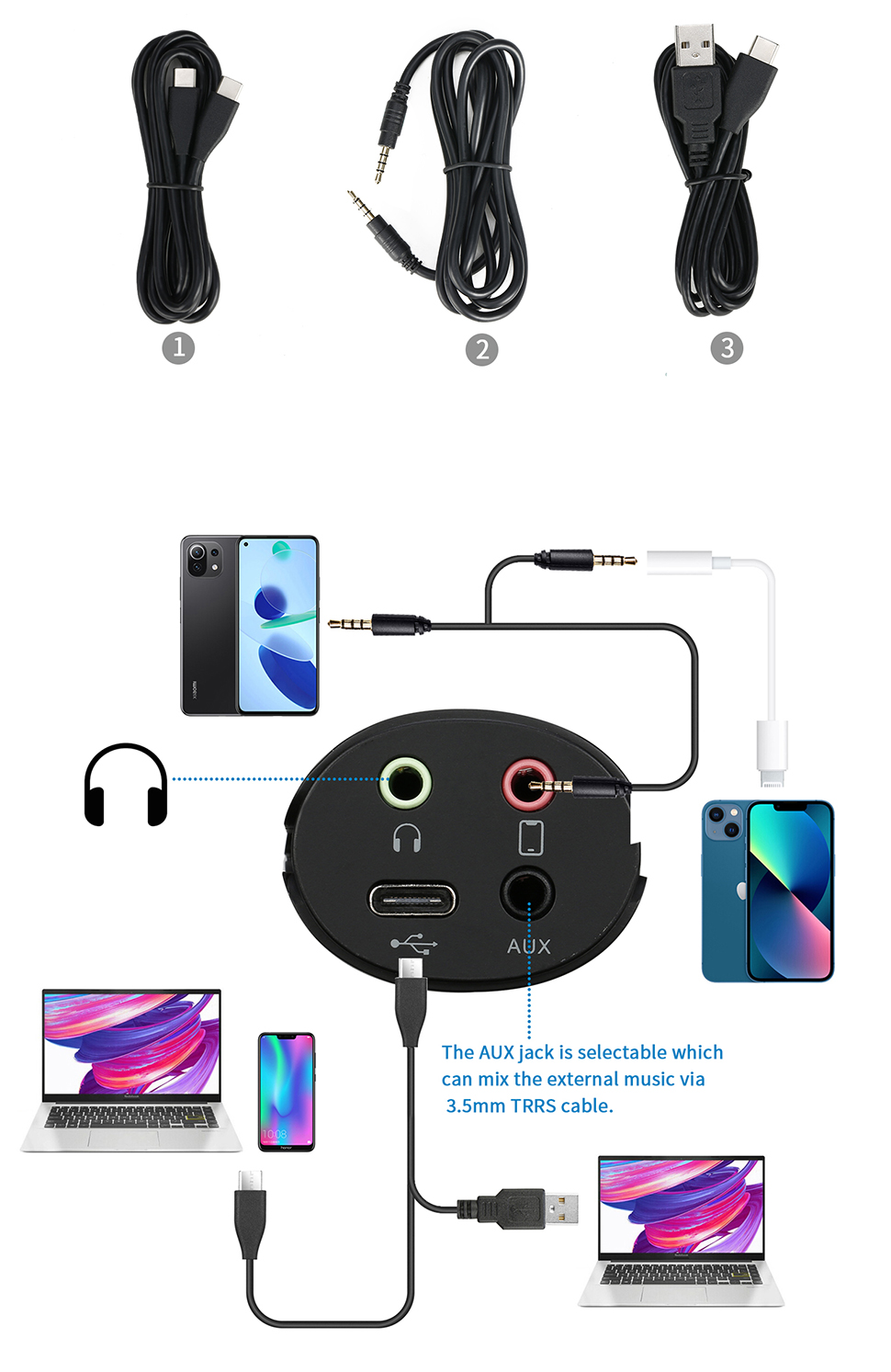 BOYA BY-EM20 Handmikrofon für Live-Streaming