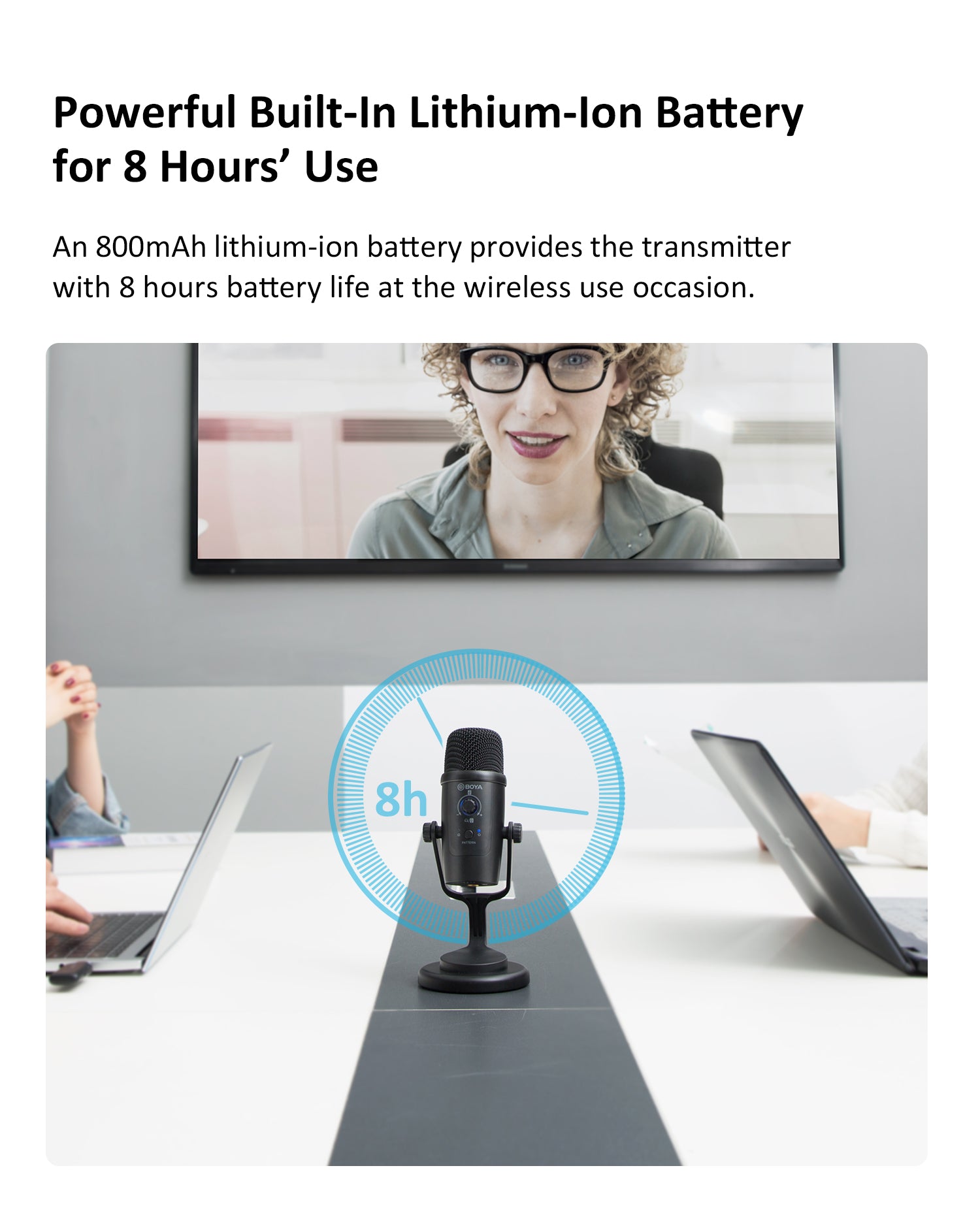 BOYA BY-PM500W 2.4GHz Podcast Streaming Wireless USB Microphone