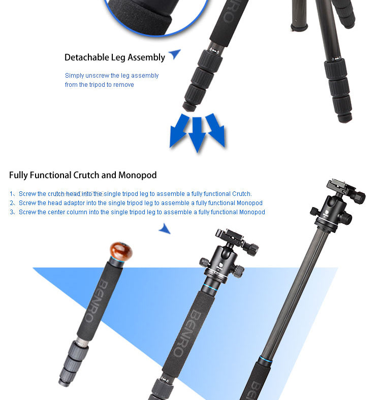 Benro-C2682TB1-Carbon-Fiber-Tripod-10