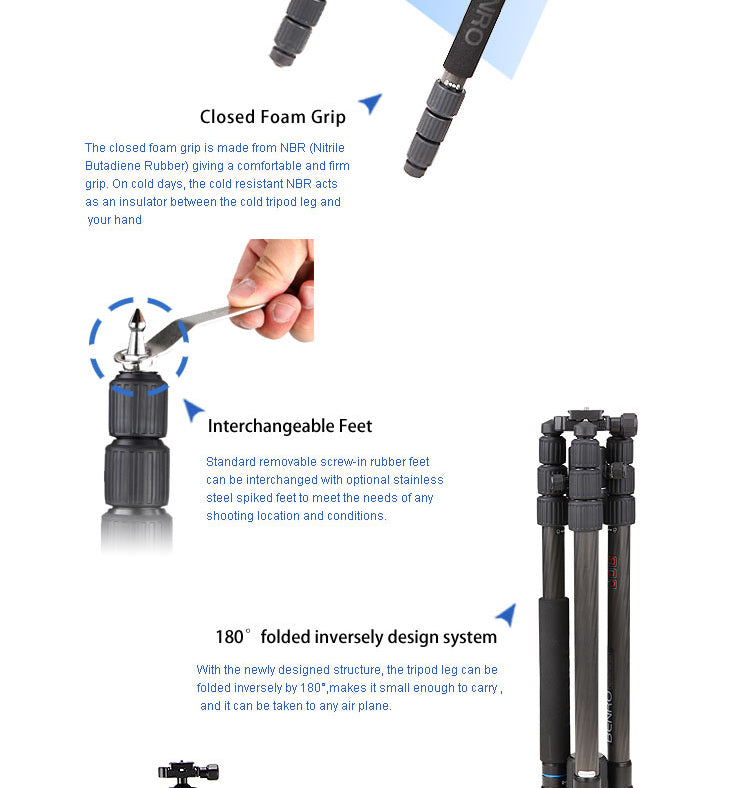 Benro-C2682TB1-Carbon-Fiber-Tripod-11