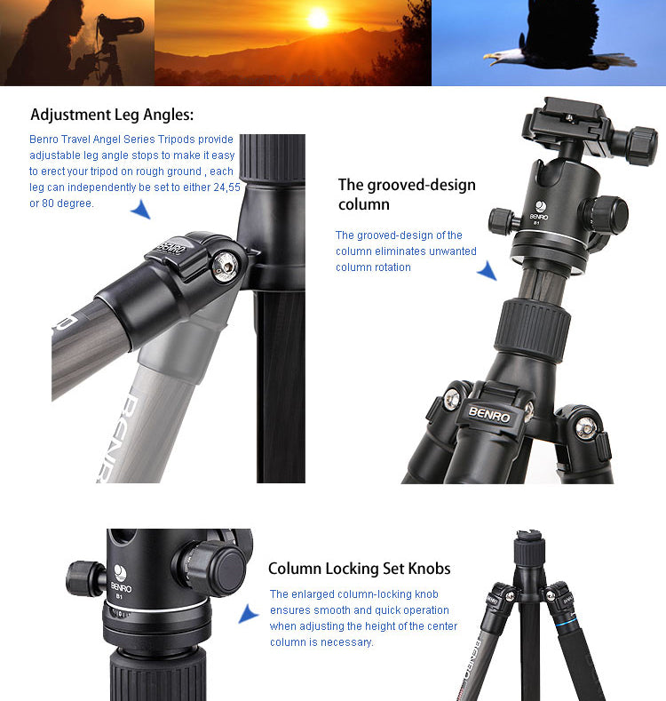 Benro-C2682TB1-Carbon-Fiber-Tripod-8