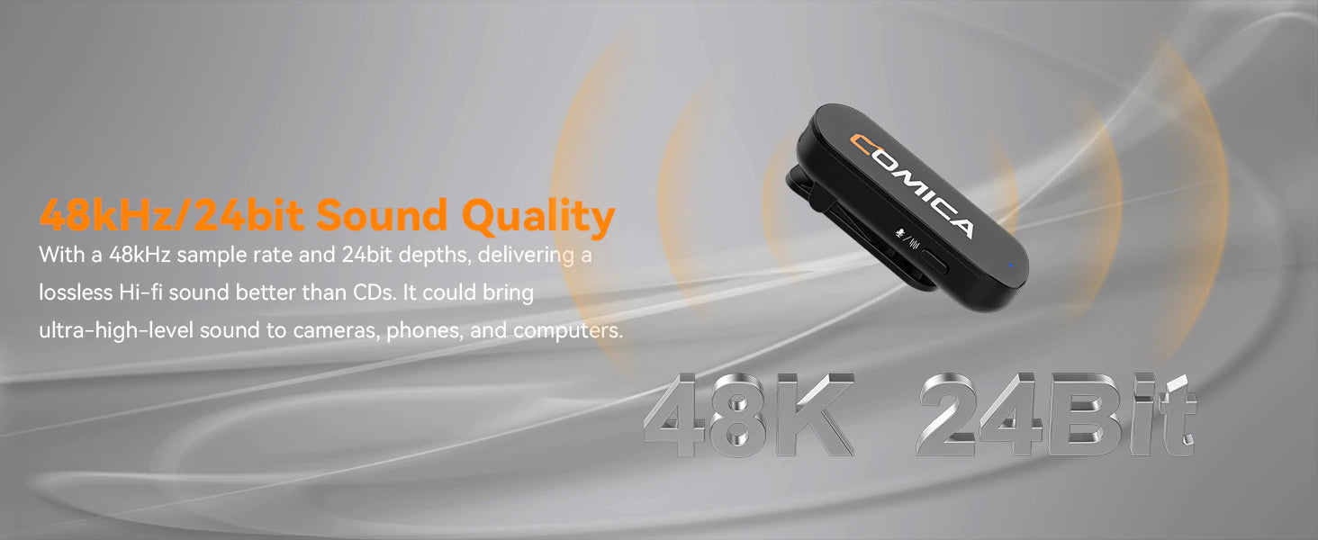 COMICA Vimo S 2.4G Dual-channel Mini Wireless Microphone-11