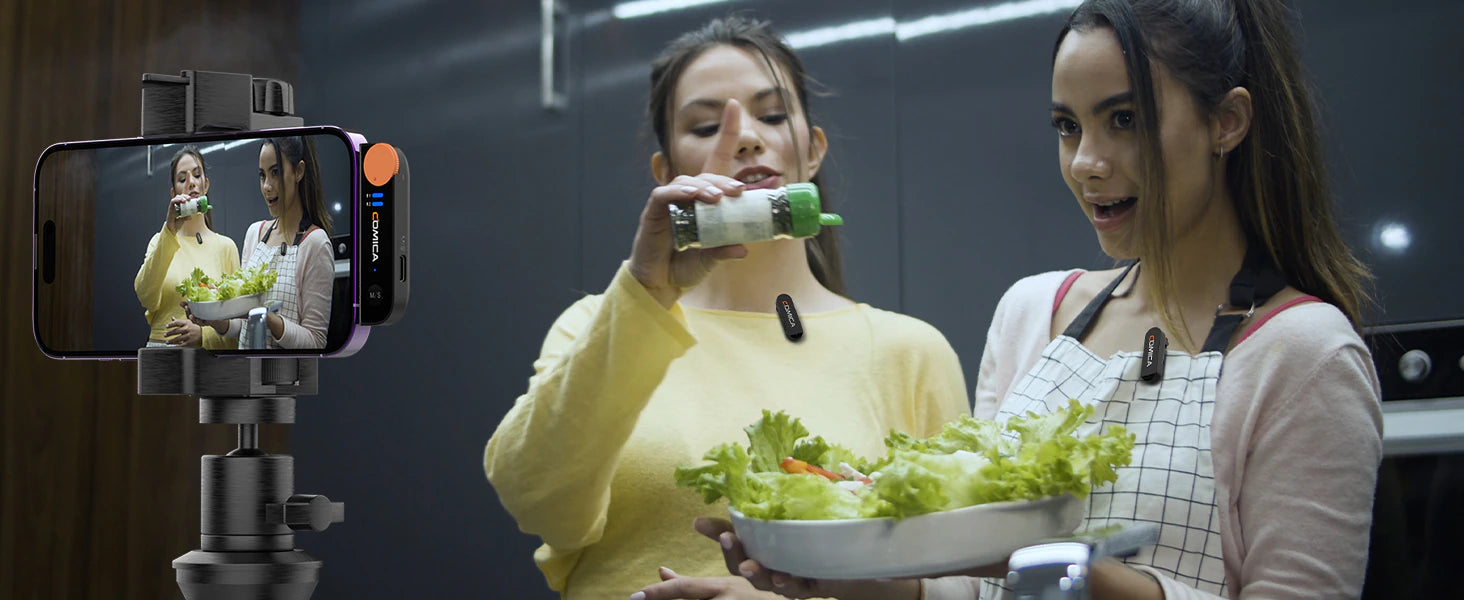 COMICA Vimo S 2.4G Dual-channel Mini Wireless Microphone-13