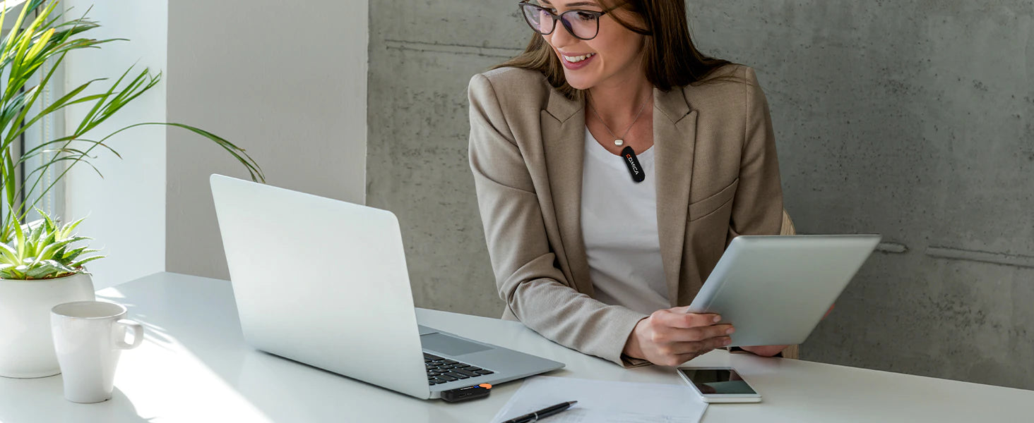 COMICA Vimo S 2.4G Dual-channel Mini Wireless Microphone-15